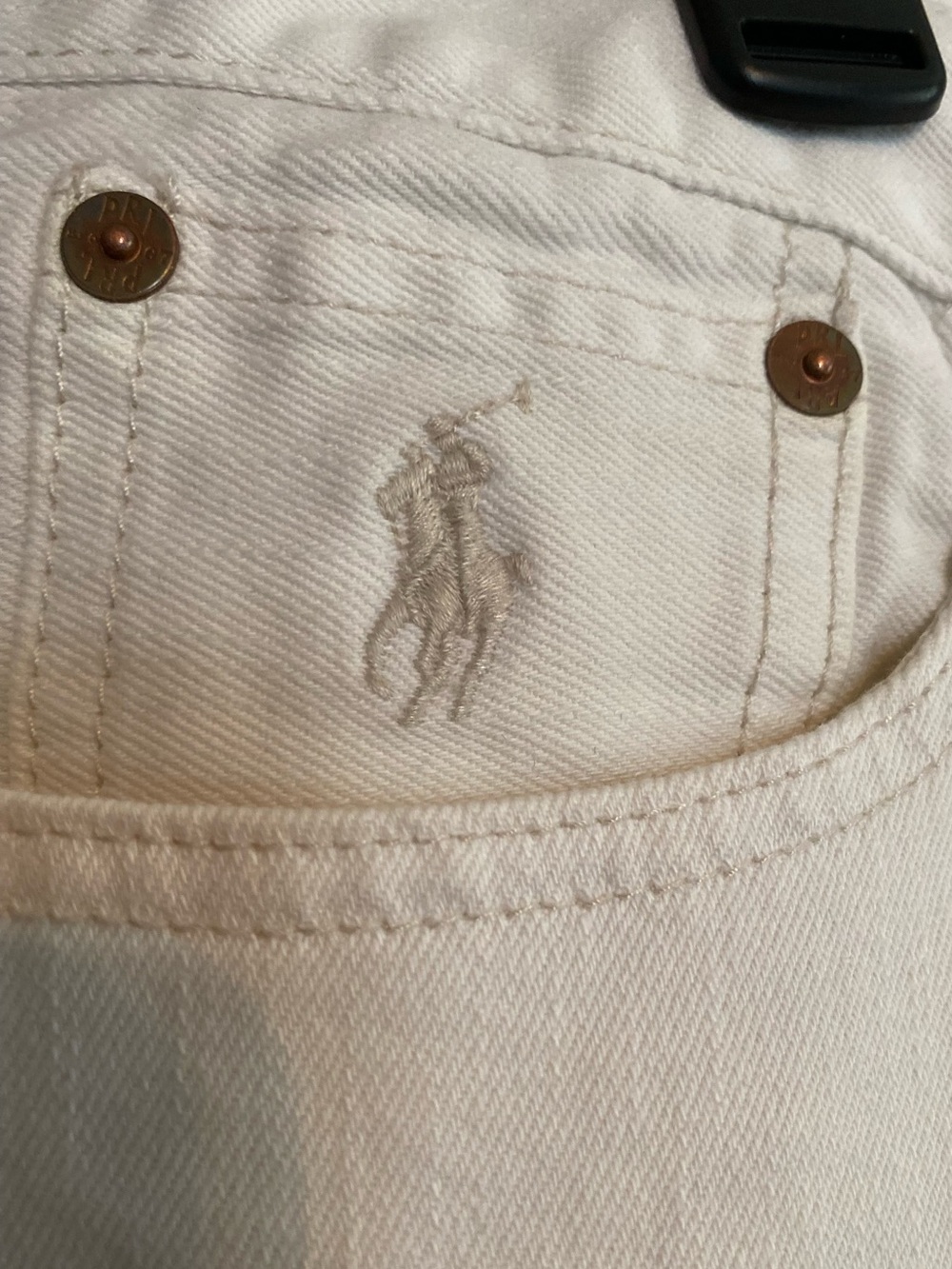 Ralph Lauren Sport women’s White Straight-Leg Jeans - Picture 5 of 12